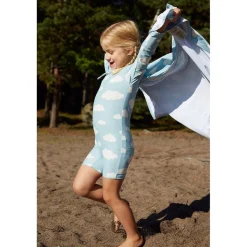 Paros Mönstrad UV-Dräkt Med Moln Dove Blue><noscript><img width=