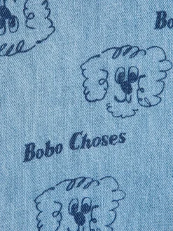 Pickles The Dog All Over Denimskjorta Light Blue><noscript><img width=