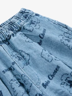Pickles The Dog All Over Denim Shorts Prussian Blue><noscript><img width=