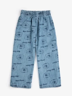 Pickles The Dog All Over Denimbyxor Prussian Blue>Bobo Choses Clearance