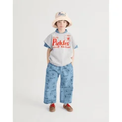 Pickles The Dog All Over Denimbyxor Prussian Blue><noscript><img width=