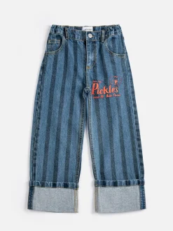 Pickles The Dog Denimbyxor Navy Blue>Bobo Choses Outlet
