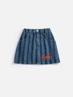 Pickles The Dog Denimkjol Navy Blue>Bobo Choses New