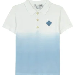 Pikétröja Med Tie-dye-look Blå>Tartine et Chocolat Online