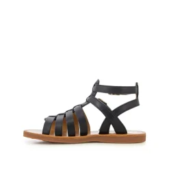 Plagette Gladiator Sandaler Svarta><noscript><img width=