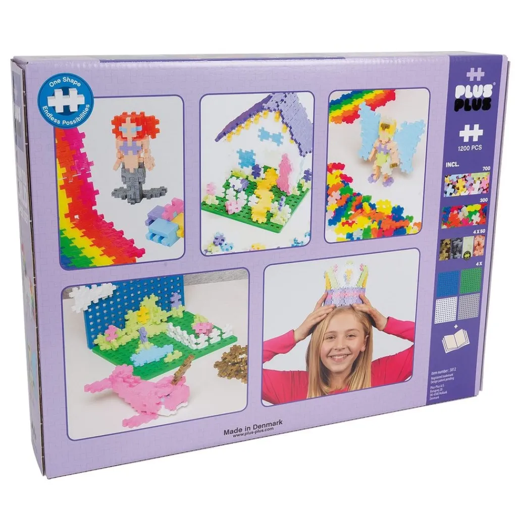 ® Pastell Lär Dig Bygga Super Set 1200 Bitar>Plus-Plus Clearance