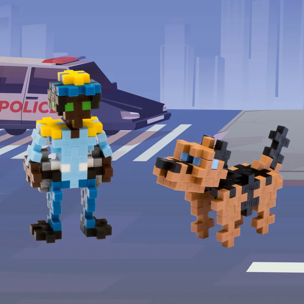 Polis Och Hund 100 Pcs>Plus-Plus