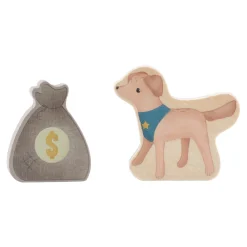 Polisbil Med Träfigurer Blue><noscript><img width=