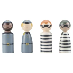 Polisbil Med Träfigurer Blue><noscript><img width=