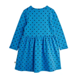 Polka Långärmad Klänning Blue>Mini Rodini Outlet