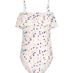 Prickig Baddräkt Gräddvit>Petit Bateau Online