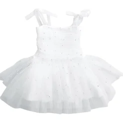 Pärl Tulle Ballerina Klänning White>DOLLY by Le Petit Tom Sale