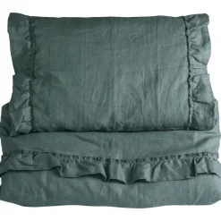 Påslakanset Spjälsäng Mood Volang Petrol Green>NG Baby New