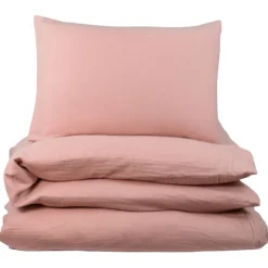 Påslakanset Spjälsäng Muslin Dusty Rose>NG Baby Discount