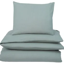 Påslakanset Vagn/Vagga Muslin Frosty Green>NG Baby