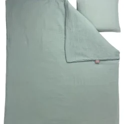 Påslakanset Vagn/Vagga Muslin Frosty Green>NG Baby