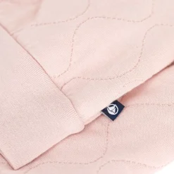 Quiltad Tubstickad Basebolljacka Saline Pink>Petit Bateau