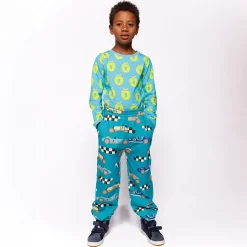 Race Cars Mjukisbyxor Teal>Småfolk New