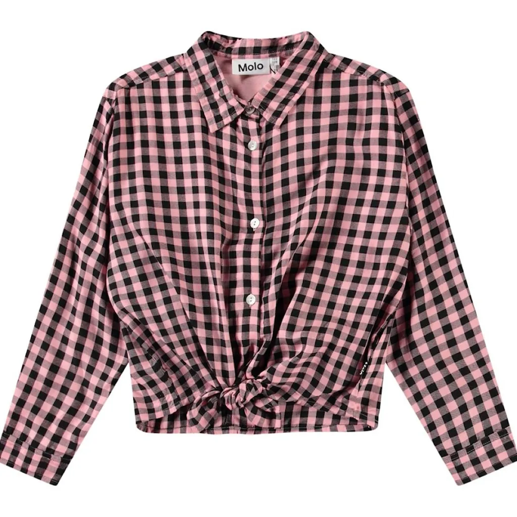 Rafa Shirt Rose Ginham>Molo Hot