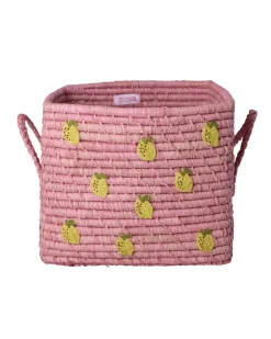 Raffiakorg Med Handtag Pink>RICE Online