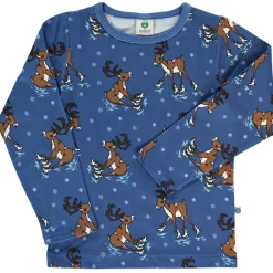 Raindeer Långärmad T-Shirt Federal Blue>Småfolk Online