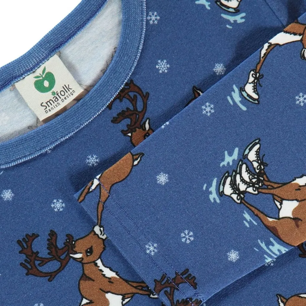 Raindeer Långärmad T-Shirt Federal Blue>Småfolk Online