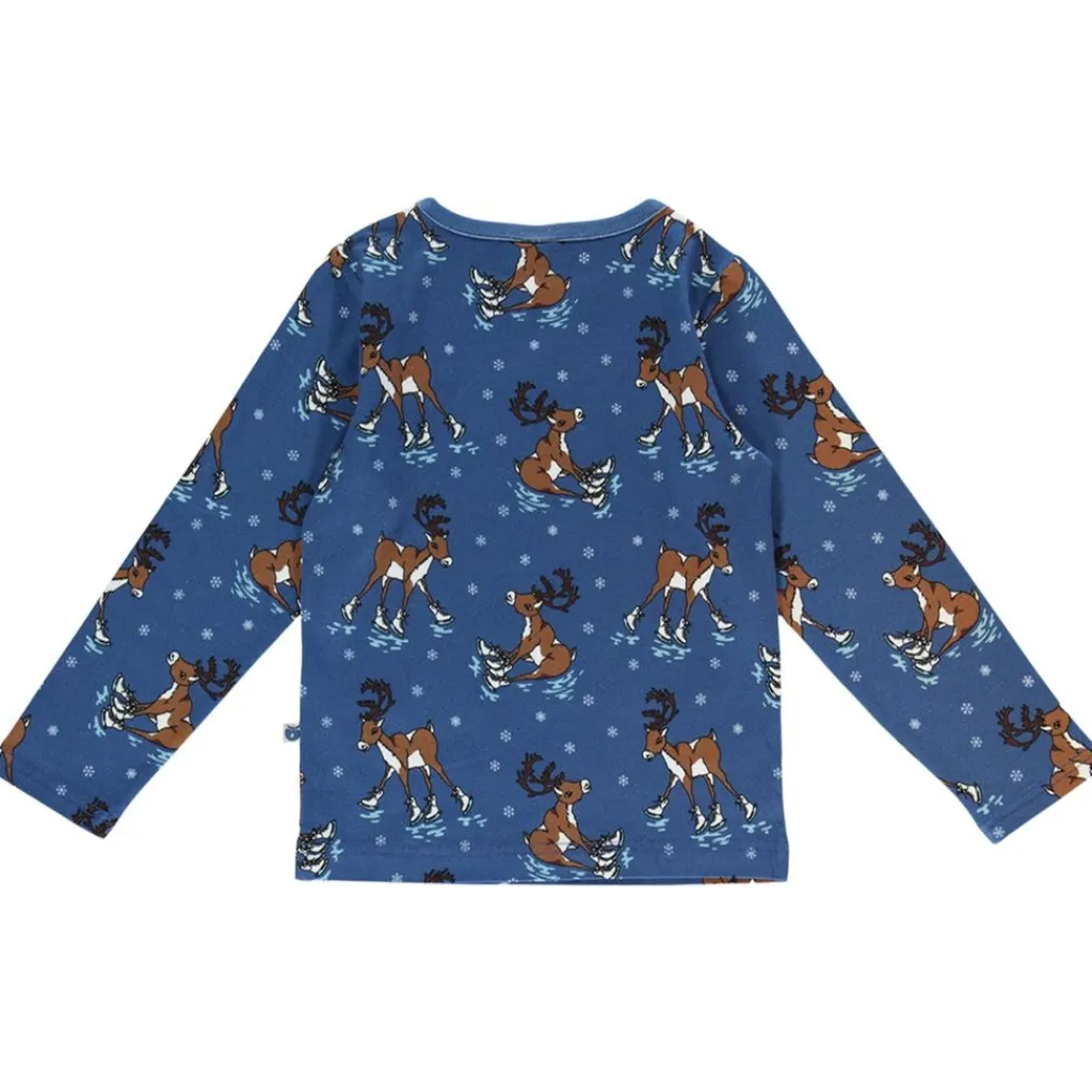 Raindeer Långärmad T-Shirt Federal Blue>Småfolk Online