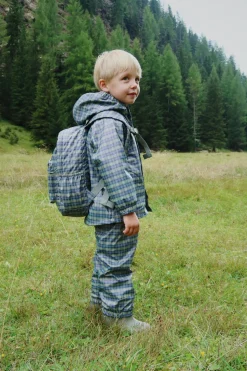 Rainy Palme Set Laurel Blue Check>Konges Sløjd New