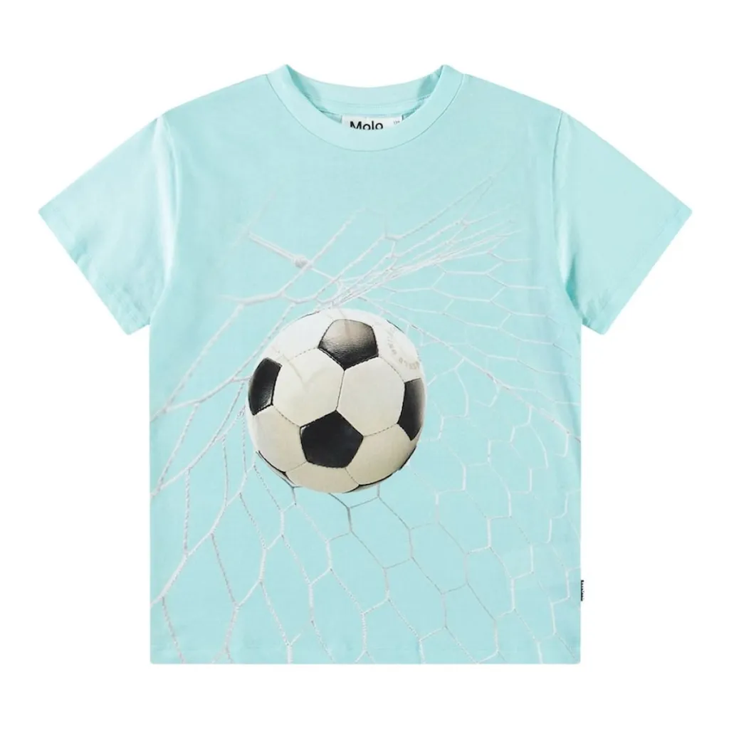 Rame Short Sleeve T-Shirt Goal Time Blue>Molo Online