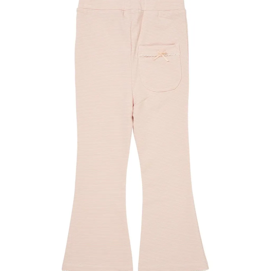 Randiga Byxor Med Flärp Dusty Rose Cream Stripe>Copenhagen Colors Clearance