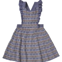Randmönstrad Spencer-klänning Dusty Violet>FUB Online