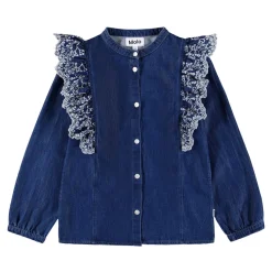 Raphaella Långärmad Denimskjorta Oak Embroidery>Molo Online