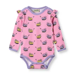 Regent With Robot Mice Långärmad Baby Body Pink Lilac>Småfolk Outlet