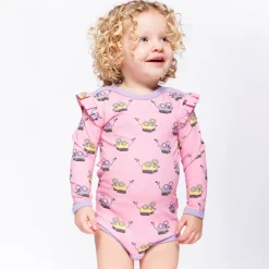 Regent With Robot Mice Långärmad Baby Body Pink Lilac><noscript><img width=