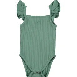 Ribbad Baby Body Grön>Tocoto Vintage New