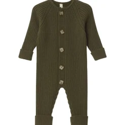 Ribbstickad Onesie Olivgrön>garbo&friends Best