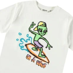 Riley Short Sleeve T-Shirt On A Wave Col>Molo Outlet