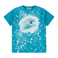 Riley Short Sleeve T-Shirt Blue Surf>Molo Discount