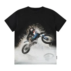 Riley Short-Sleeved T-Shirt Water Wheelie>Molo New