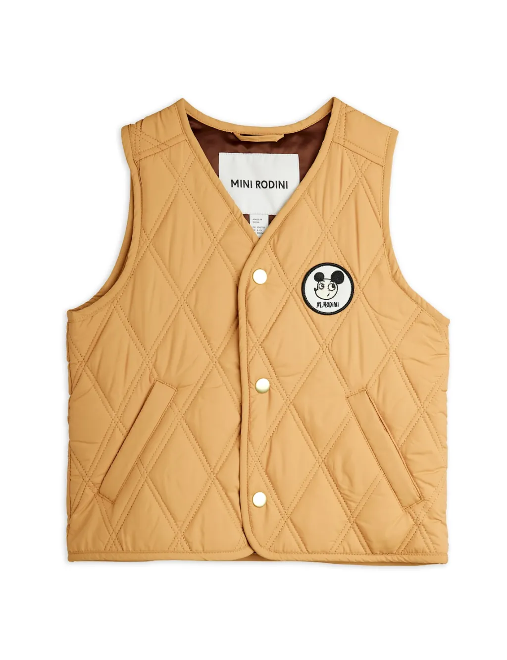 Ritzratz Patch Quiltad Väst Beige>Mini Rodini Outlet