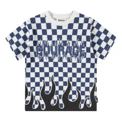 Rodney Short-Sleeved T-Shirt Courage Check>Molo Hot