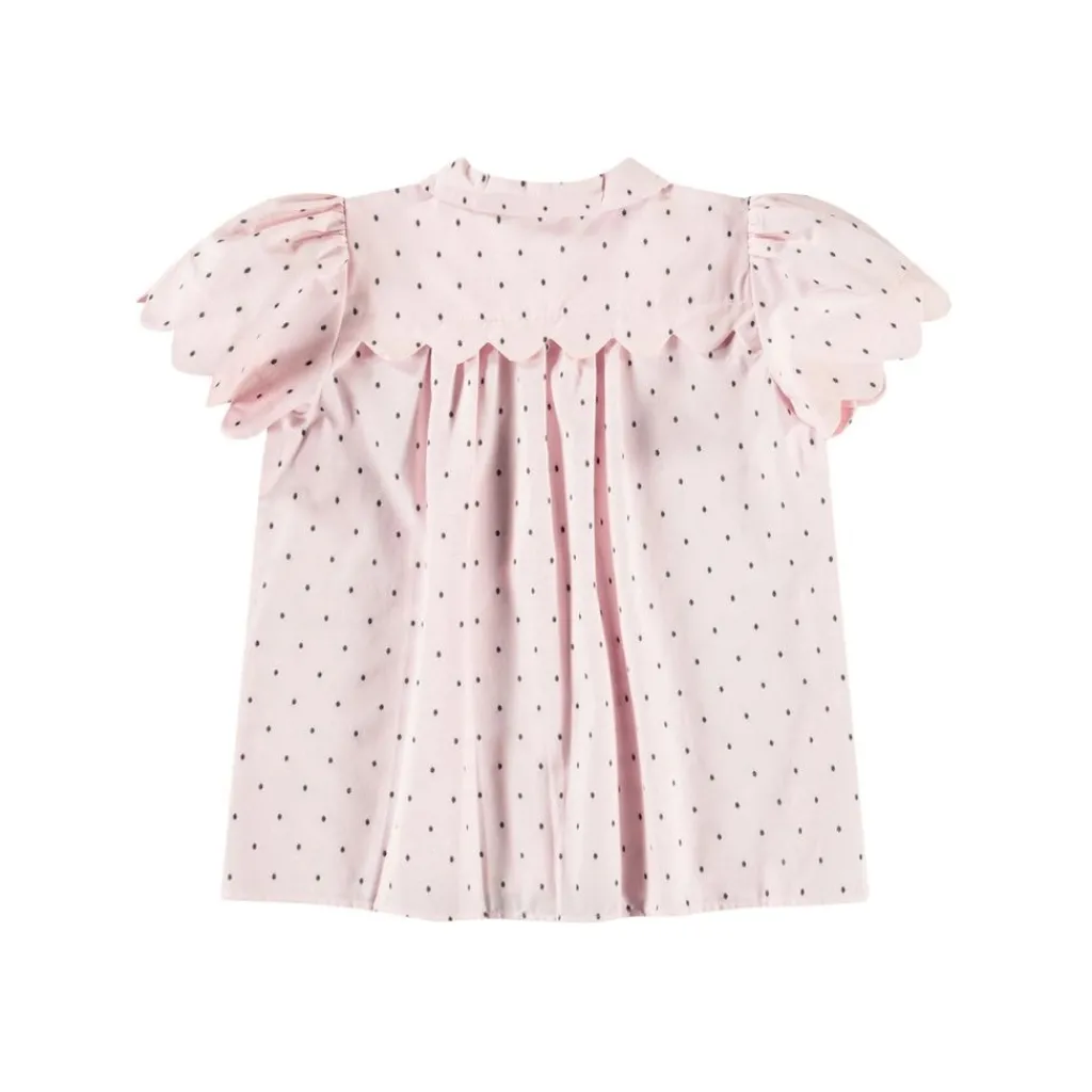 Ronda Short Sleeve Shirt Charlotte Pink>Molo
