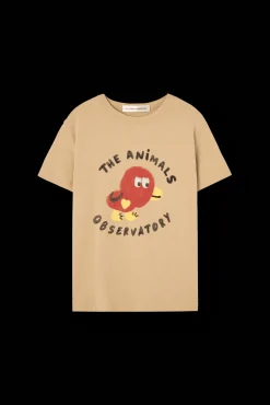 Rooster T-shirt Soft Brown>The Animals Observatory Online
