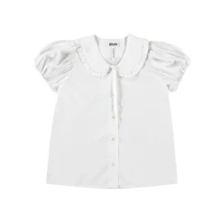 Rosabella Short Sleeve Shirt Crisp White>Molo Discount