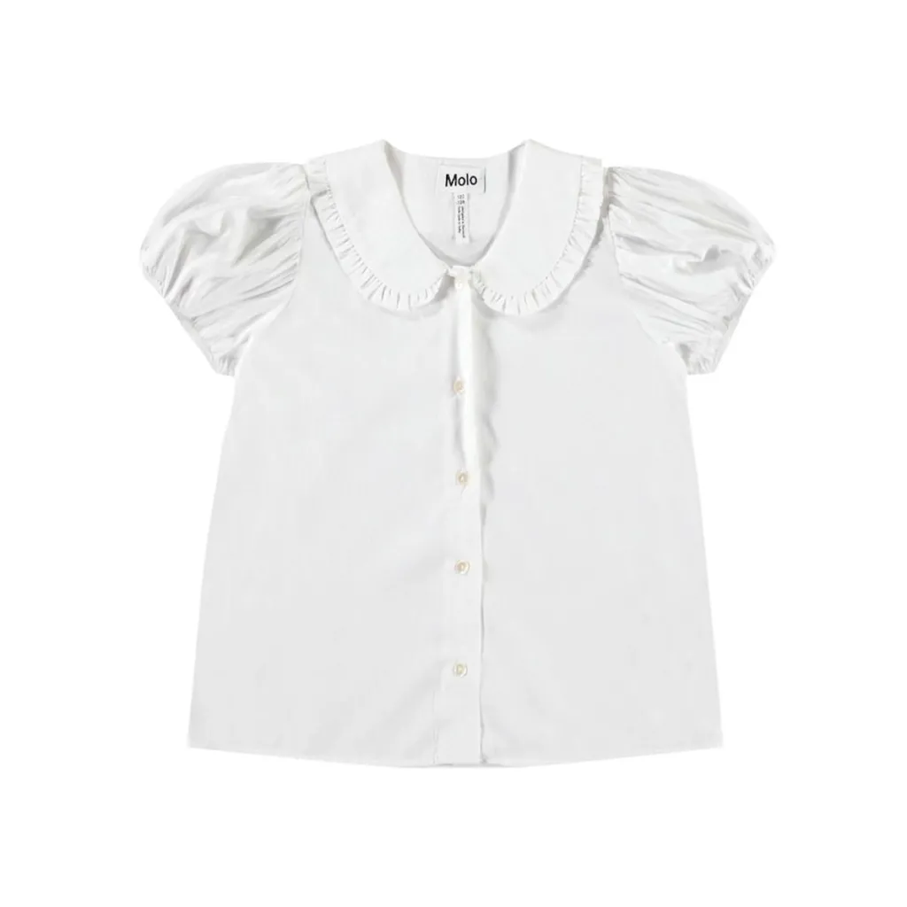 Rosabella Short Sleeve Shirt Crisp White>Molo Discount