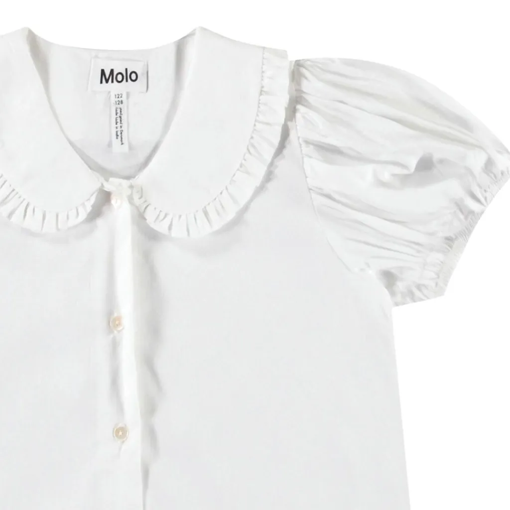 Rosabella Short Sleeve Shirt Crisp White>Molo Discount