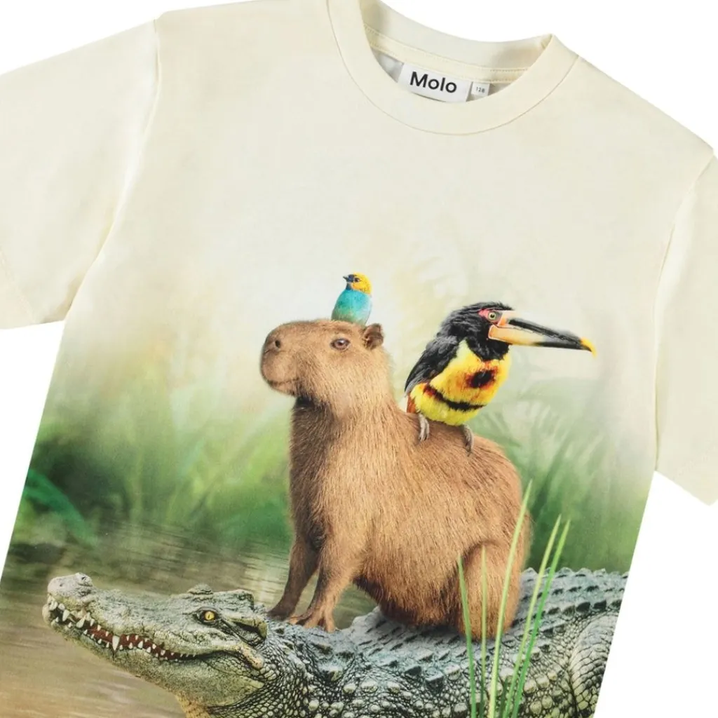 Rubin Short Sleeve T-Shirt Capybara Chill>Molo Outlet