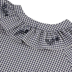 Rutig Blus Marinblå><noscript><img width=