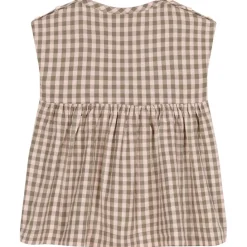 Rutig Klänning Rosa>Petit Bateau