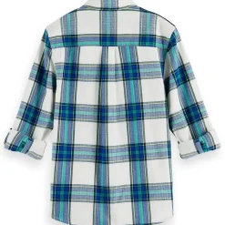 Rutig Skjorta Blå>Scotch & Soda Outlet